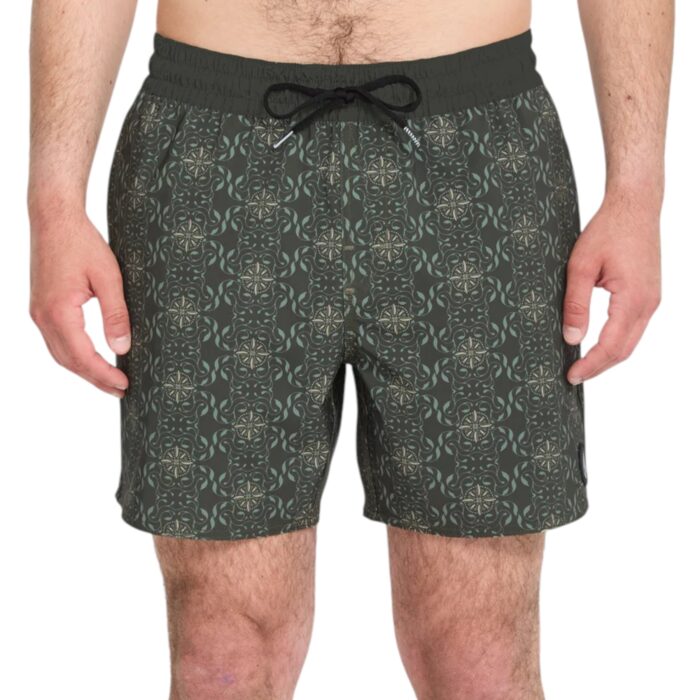 VOLCOM LIDO PRINT TRUNK 16 BOARDSHORT SQUADRON GREEN - Image 4