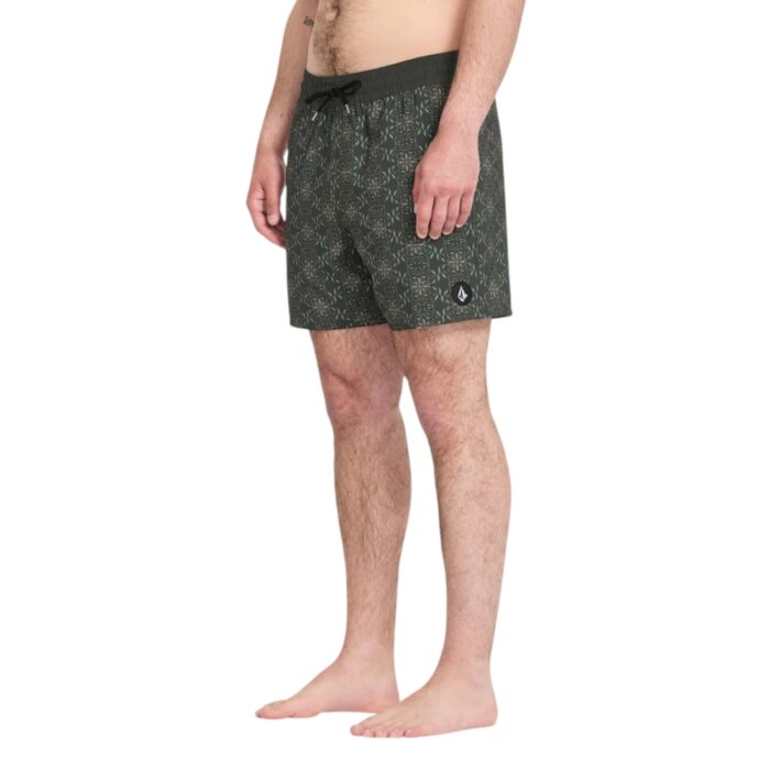 VOLCOM LIDO PRINT TRUNK 16 BOARDSHORT SQUADRON GREEN - Image 3