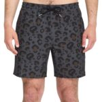 VOLCOM MELANGE TRUNK 17 BOARDSHORT ASPHALT BLACK - Image 3
