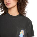 VOLCOM POCKET DIAL T-SHIRT VINTAGE BLACK - Image 4