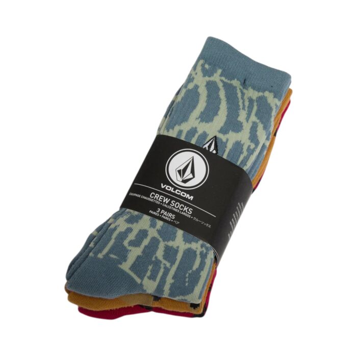 VOLCOM PRINT MIXER 3PK SOCKS MIX - Image 2