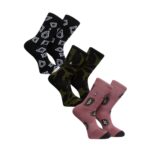 VOLCOM PRINT MIXER 3PK SOCKS MULTI