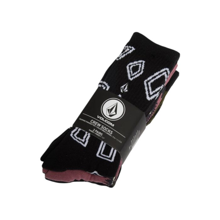 VOLCOM PRINT MIXER 3PK SOCKS MULTI - Image 2
