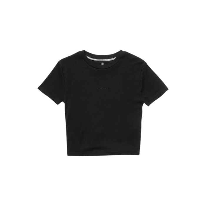 VOLCOM VOLCOMSTONE TIGHT CROP TOP BLACK - Image 6