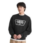 VANS KNU PATCH CREW SWEATSHIRT BLACK