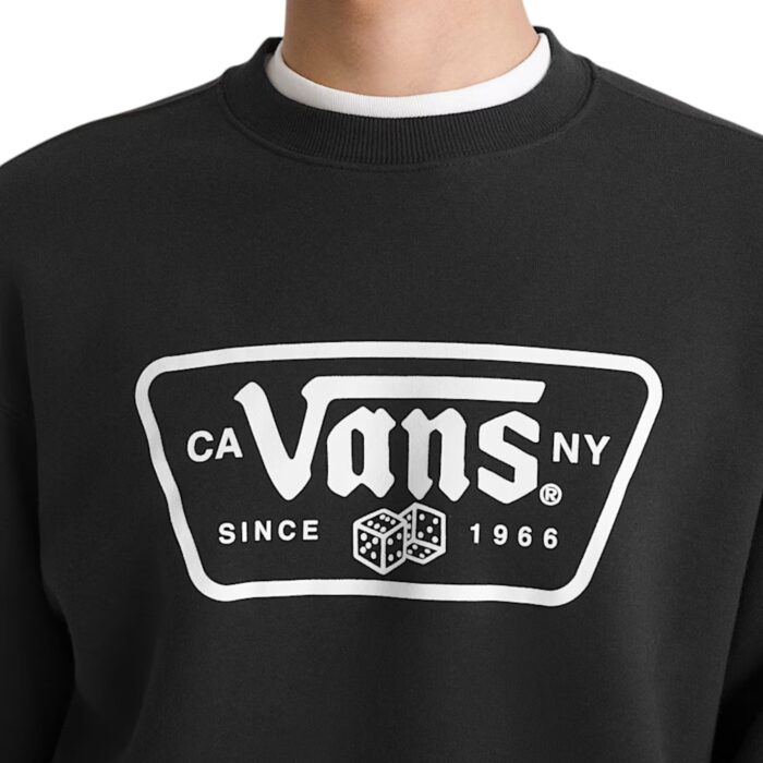VANS KNU PATCH CREW SWEATSHIRT BLACK - Εικόνα 3