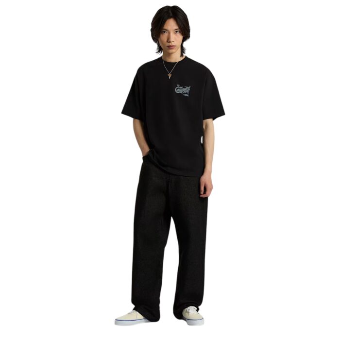 VANS CHECK-5 LOOSE DENIM TROUSERS BLACK RINSE - Εικόνα 4
