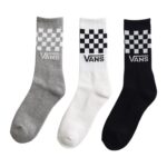 VANS CLASSIC CHECK CREW 3 PACK SOCKS BLACK WHITE - Εικόνα 2