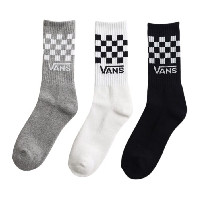 VANS CLASSIC CHECK CREW 3 PACK SOCKS BLACK WHITE - Εικόνα 2