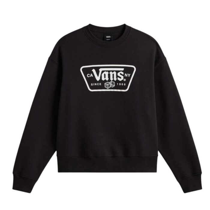 VANS KNU PATCH CREW SWEATSHIRT BLACK - Εικόνα 4