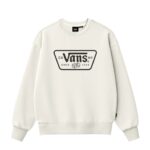 VANS KNU PATCH CREW SWEATSHIRT MARSHMALLOW - Εικόνα 4
