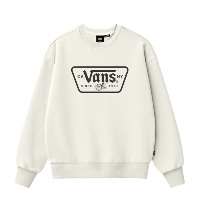 VANS KNU PATCH CREW SWEATSHIRT MARSHMALLOW - Εικόνα 4