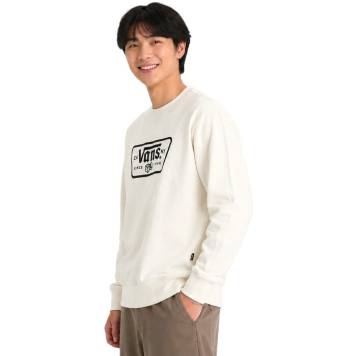 VANS KNU PATCH CREW SWEATSHIRT MARSHMALLOW - Εικόνα 2