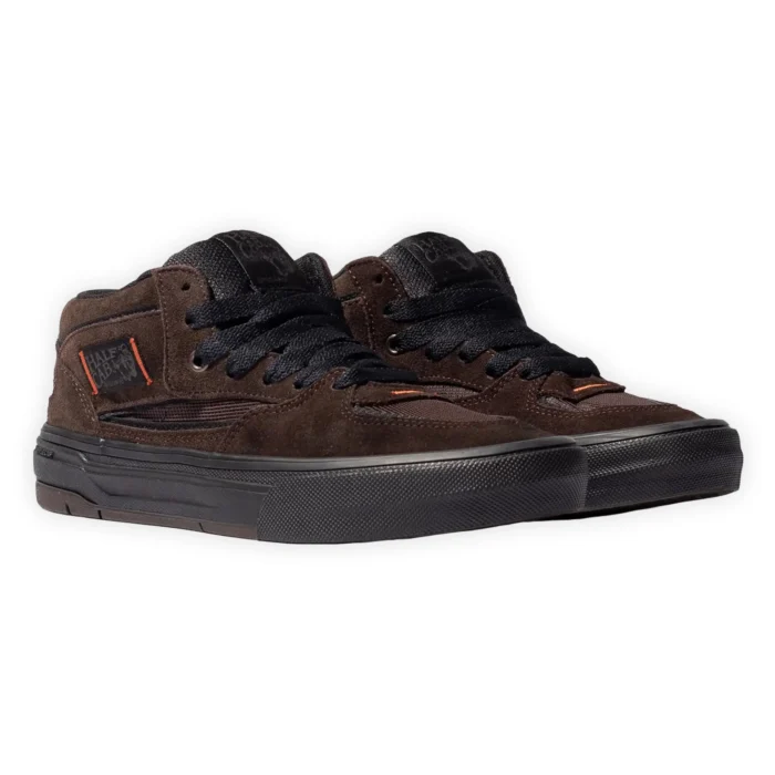 VANS SKATE HALF CAB WAFFLECUP SHOES RIZZO BROWN BLACK - Εικόνα 2