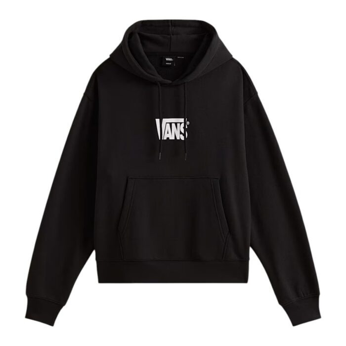 VANS STRETCH LOGO HOODIE BLACK WHITE - Εικόνα 3
