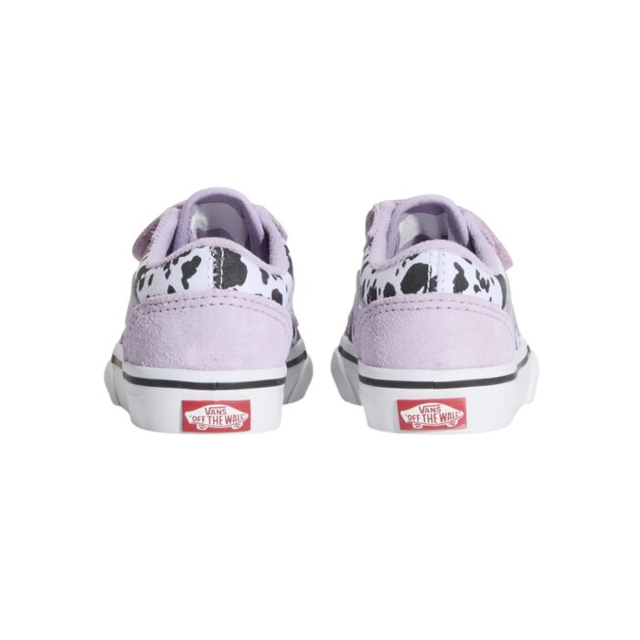 VANS TODDLER OLD SKOOL V SHOES COW SOFT PURPLE - Image 3