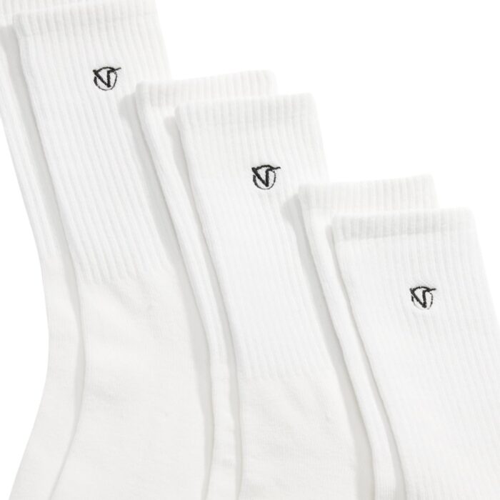 VANS X ROWAN CREW 3 PACK SOCKS WHITE - Image 3