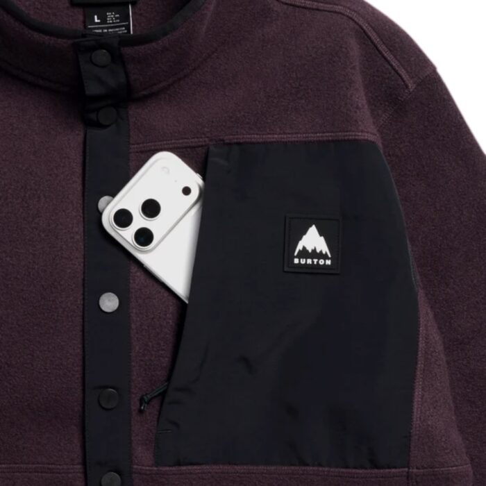 BURTON CINDER FLEECE PULLOVER BEAR HUG BROWN - Εικόνα 5