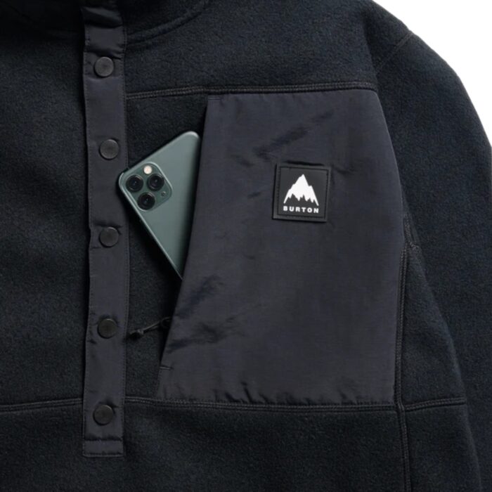 BURTON CINDER FLEECE PULLOVER TRUE BLACK - Εικόνα 4