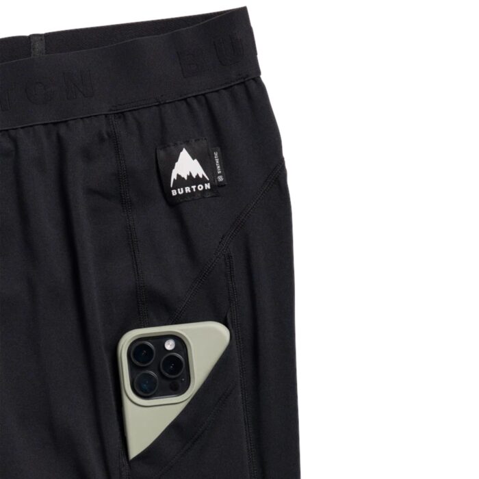 BURTON SYNTHETIC LIGHTWEIGHT BASE LAYER PANT TRUE BLACK - Image 5