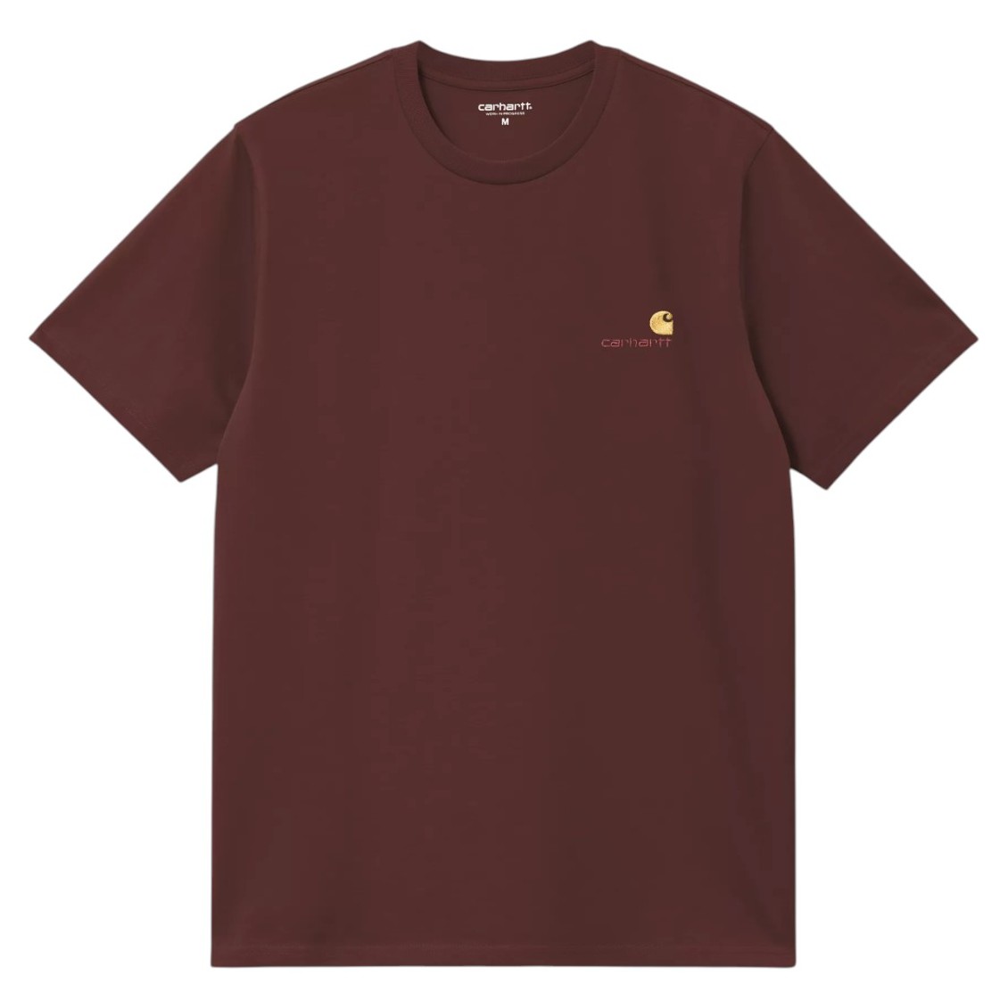 CARHARTT WIP AMERICAN SCRIPT T-SHIRT AMARONE I029956-826-XX M L XL 39E 01 (1)-Photoroom CARHARTT WIP AMERICAN SCRIPT T-SHIRT AMARONE - Εικόνα 1