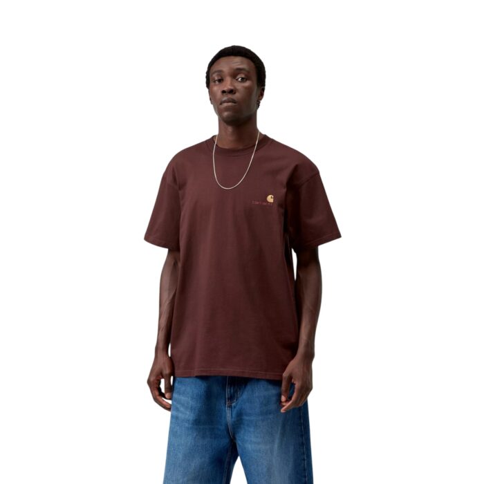 CARHARTT WIP AMERICAN SCRIPT T-SHIRT AMARONE - Εικόνα 3