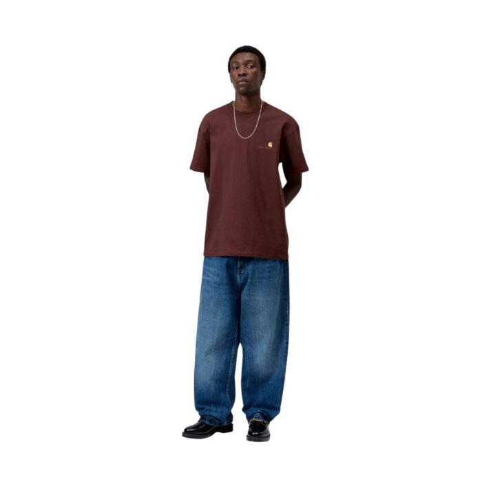 CARHARTT WIP AMERICAN SCRIPT T-SHIRT AMARONE - Εικόνα 5
