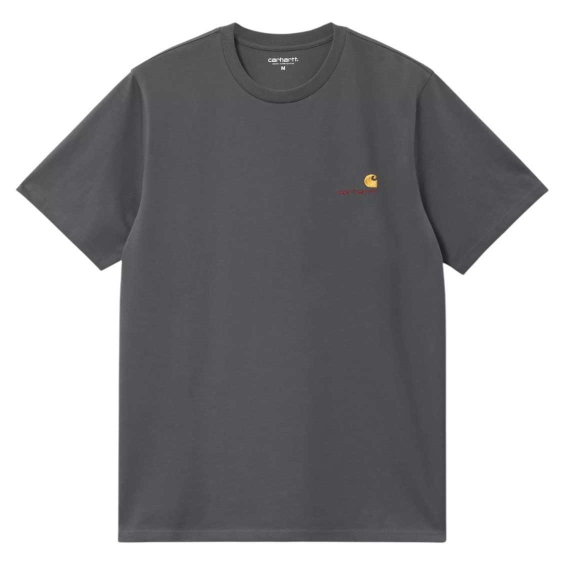 CARHARTT WIP AMERICAN SCRIPT T-SHIRT GRAPHITE I029956-87-XX M L XL 39E 01 (1)-Photoroom CARHARTT WIP AMERICAN SCRIPT T-SHIRT GRAPHITE - Εικόνα 1