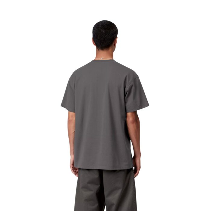 CARHARTT WIP AMERICAN SCRIPT T-SHIRT GRAPHITE - Εικόνα 4