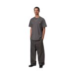 CARHARTT WIP AMERICAN SCRIPT T-SHIRT GRAPHITE - Εικόνα 5