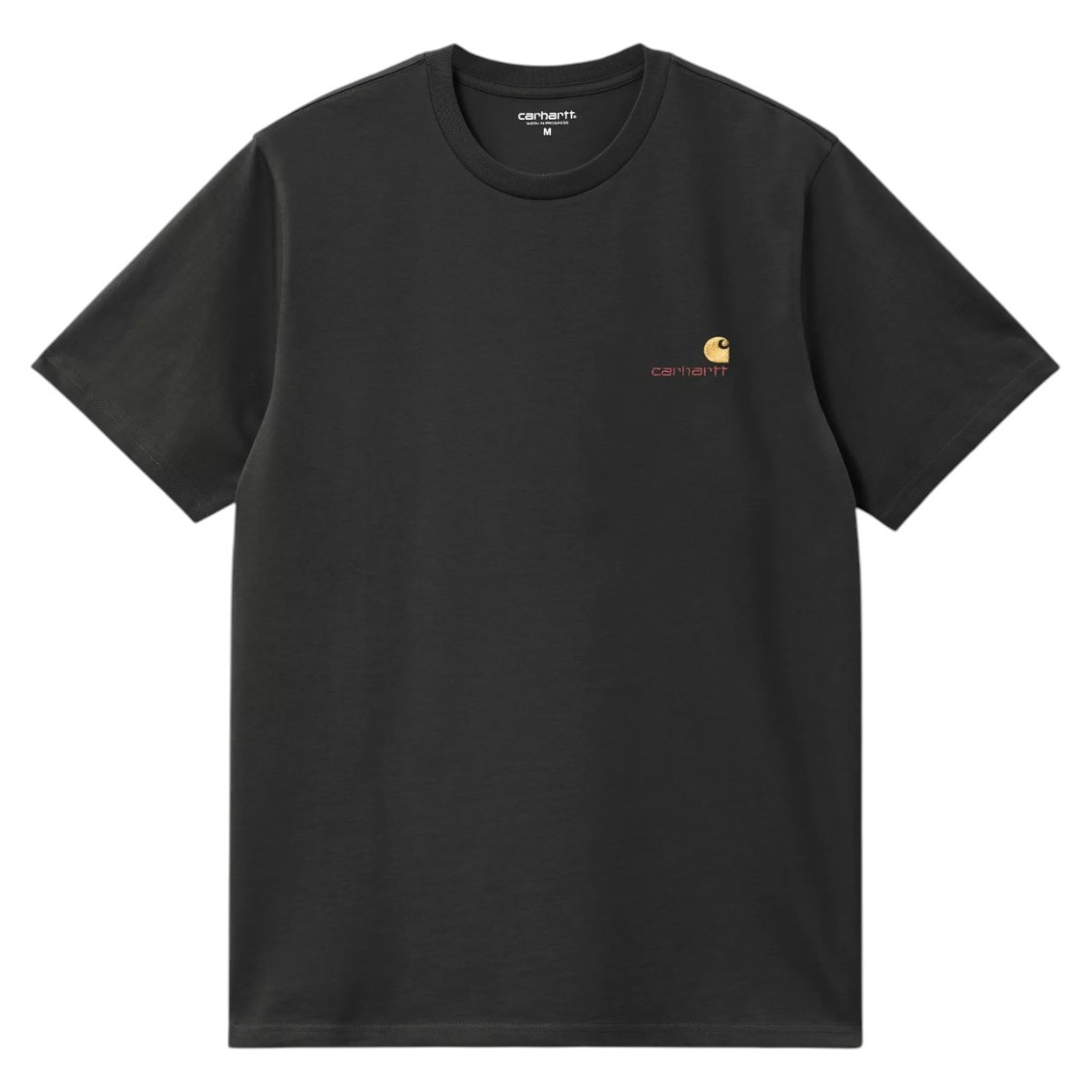 CARHARTT WIP AMERICAN SCRIPT T-SHIRT RAVEN I029956-3T6-XX S M L XL 39E 01 (1)-Photoroom CARHARTT WIP AMERICAN SCRIPT T-SHIRT RAVEN - Εικόνα 1