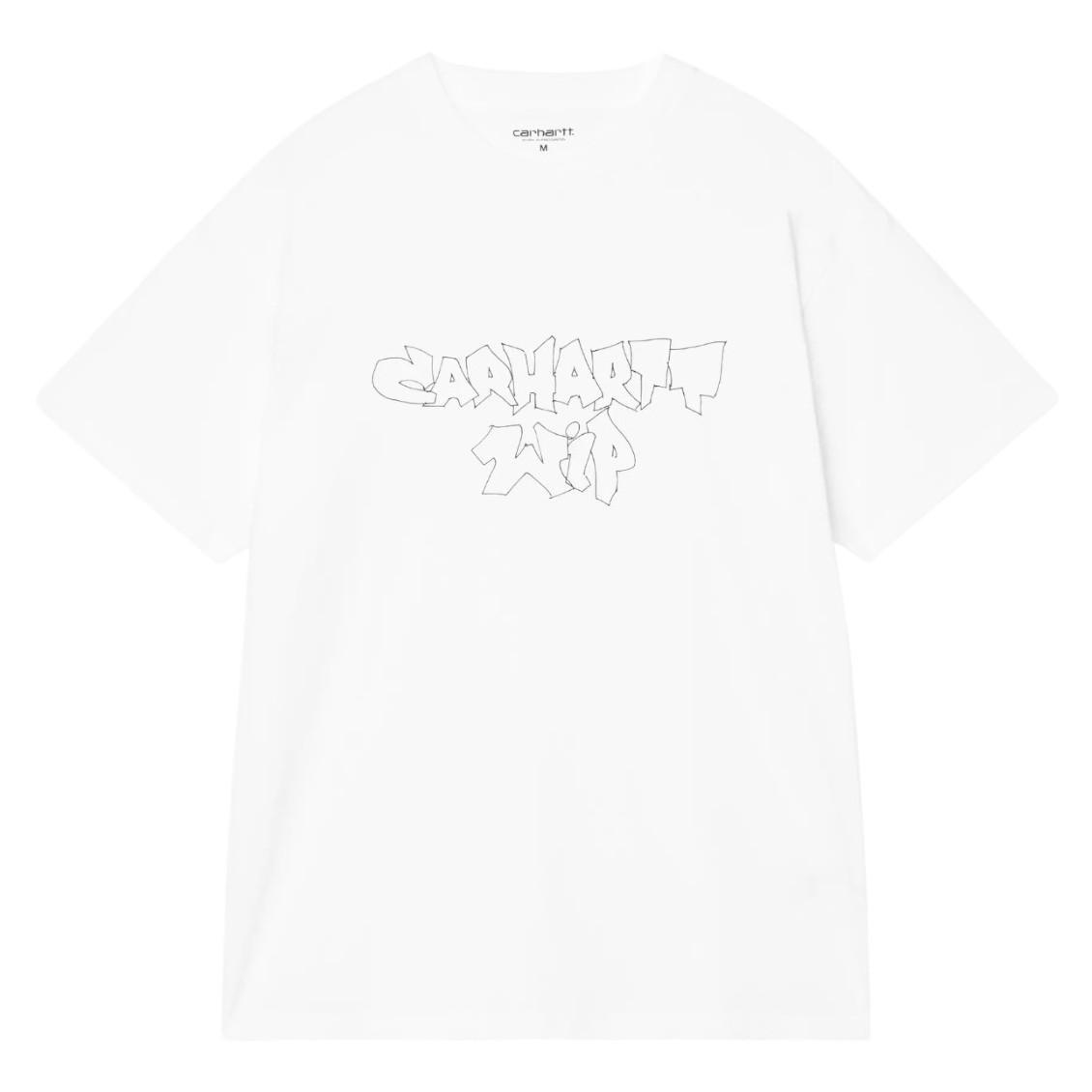 CARHARTT WIP BLINKERFLUID T-SHIRT WHITE I037237-02-XX M L XL 49E 01 (1)-Photoroom CARHARTT WIP BLINKERFLUID T-SHIRT WHITE - Εικόνα 1