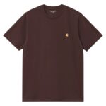 CARHARTT WIP CHASE T-SHIRT PALISANDER GOLD