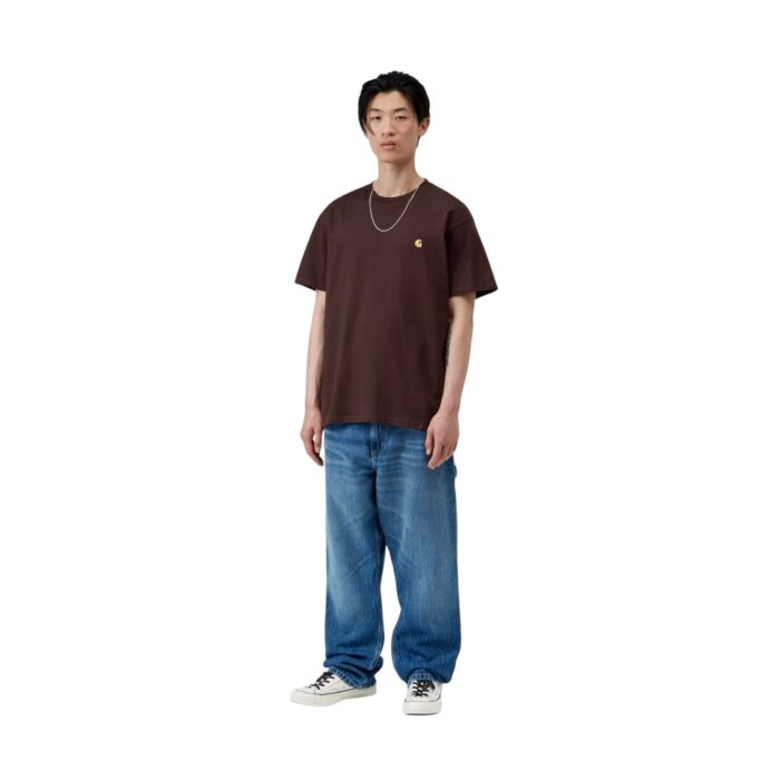 CARHARTT WIP CHASE T-SHIRT PALISANDER GOLD - Εικόνα 5