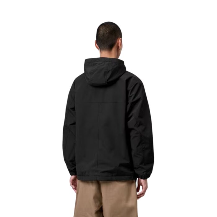 CARHARTT WIP WINDBREAKER PULLOVER (WINTER) BLACK WHITE - Image 4
