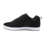 DC COURT GRAFFIK SHOES BLACK WHITE STENCIL - Image 3