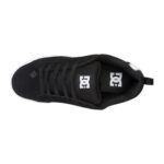 DC COURT GRAFFIK SHOES BLACK WHITE STENCIL - Image 4