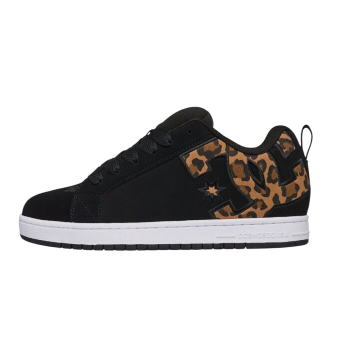 DC COURT GRAFFIK SHOES CHEETAH BLACK - Image 3