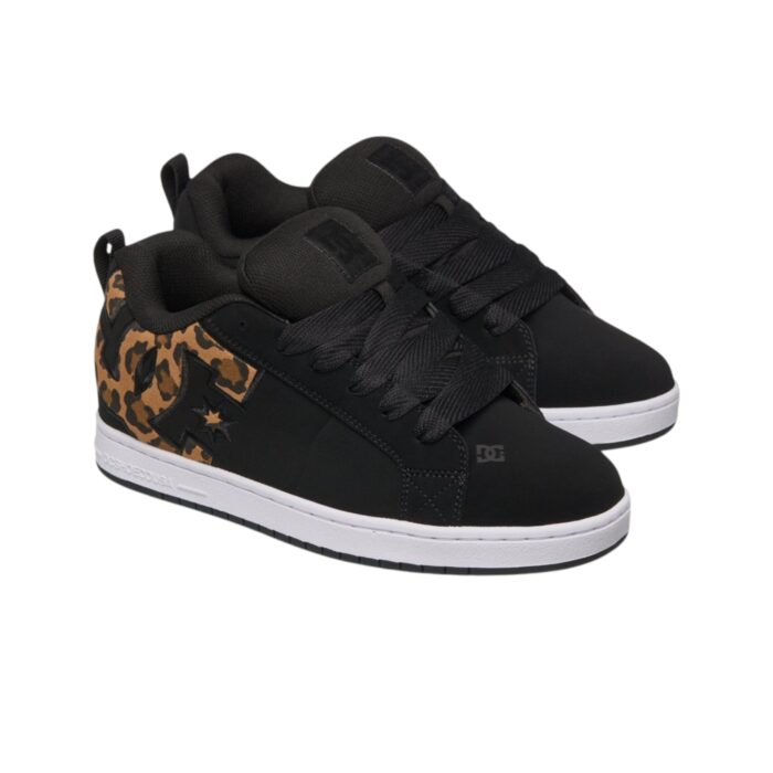 DC COURT GRAFFIK SHOES CHEETAH BLACK - Image 2