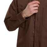 DICKIES 247 GARMENT DYED WORK SHIRT TIMBER BROWN - Image 3