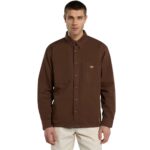 DICKIES 247 GARMENT DYED WORK SHIRT TIMBER BROWN