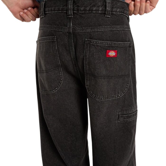 DICKIES 958 BAGGY TAPERED WORK JEAN BLACK WASH FADED - Εικόνα 4