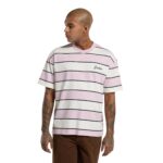 DICKIES EMBROIDERY STRIPE T-SHIRT ECRU
