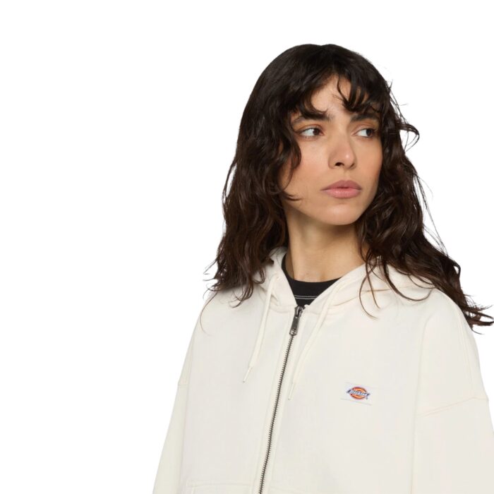 DICKIES OAKPORT WOMEN ZIP HOODIE ECRU - Image 4