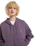 DICKIES OAKPORT WOMEN ZIP HOODIE VINTAGE VIOLET - Image 3