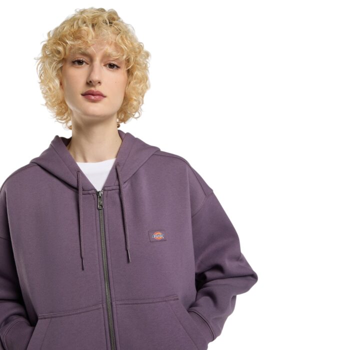 DICKIES OAKPORT WOMEN ZIP HOODIE VINTAGE VIOLET - Image 3