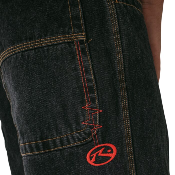 RUSTY BIG FOOT BAGGY JEAN BLACK OUT - Εικόνα 4