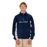 RUSTY BLIZZARD QUARTER ZIP POLAR FLEECE NAVY BLUE