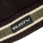 RUSTY BONES REVERSIBLE BEANIE BLACK - Image 5