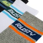 RUSTY PIT CREW MID CALF 3PK SOCKS MULTI - Image 2